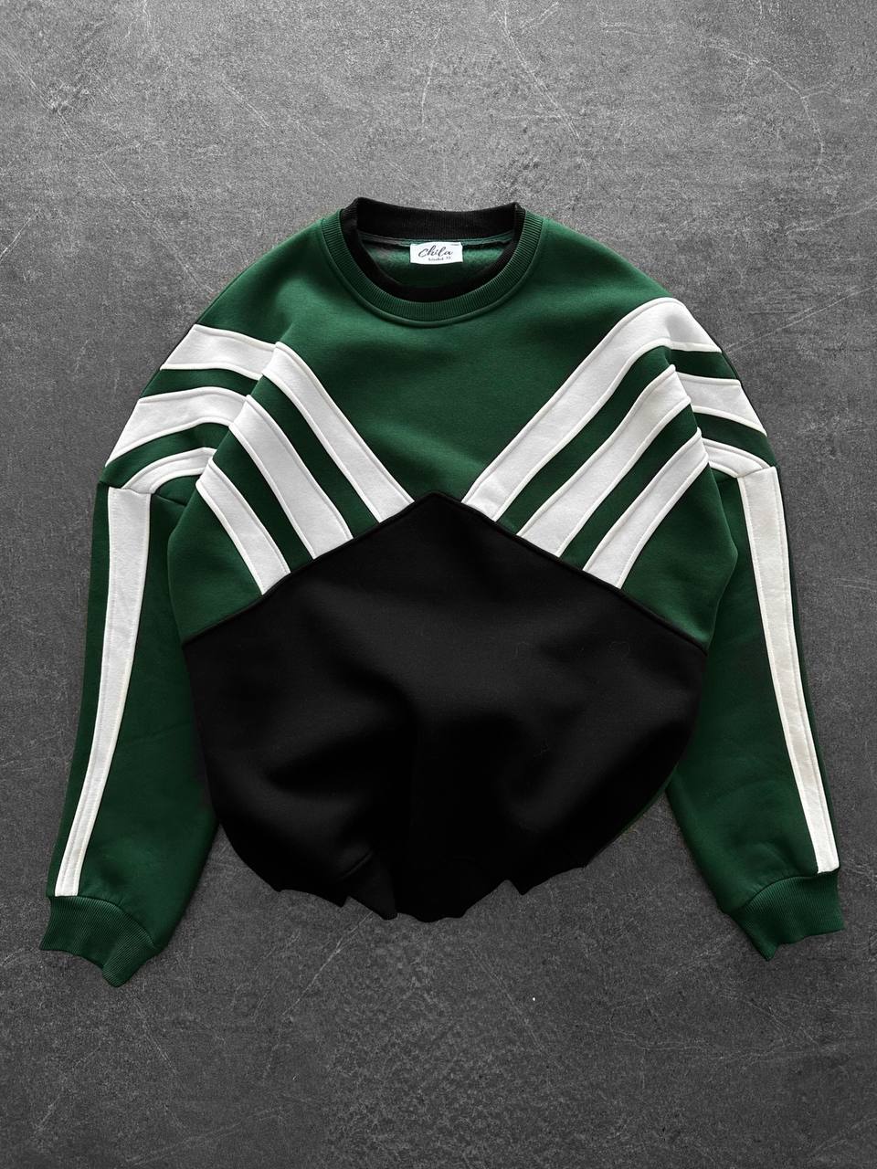 90s Color-Block Crewneck Sweatshirt