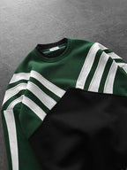 90s Color-Block Crewneck Sweatshirt