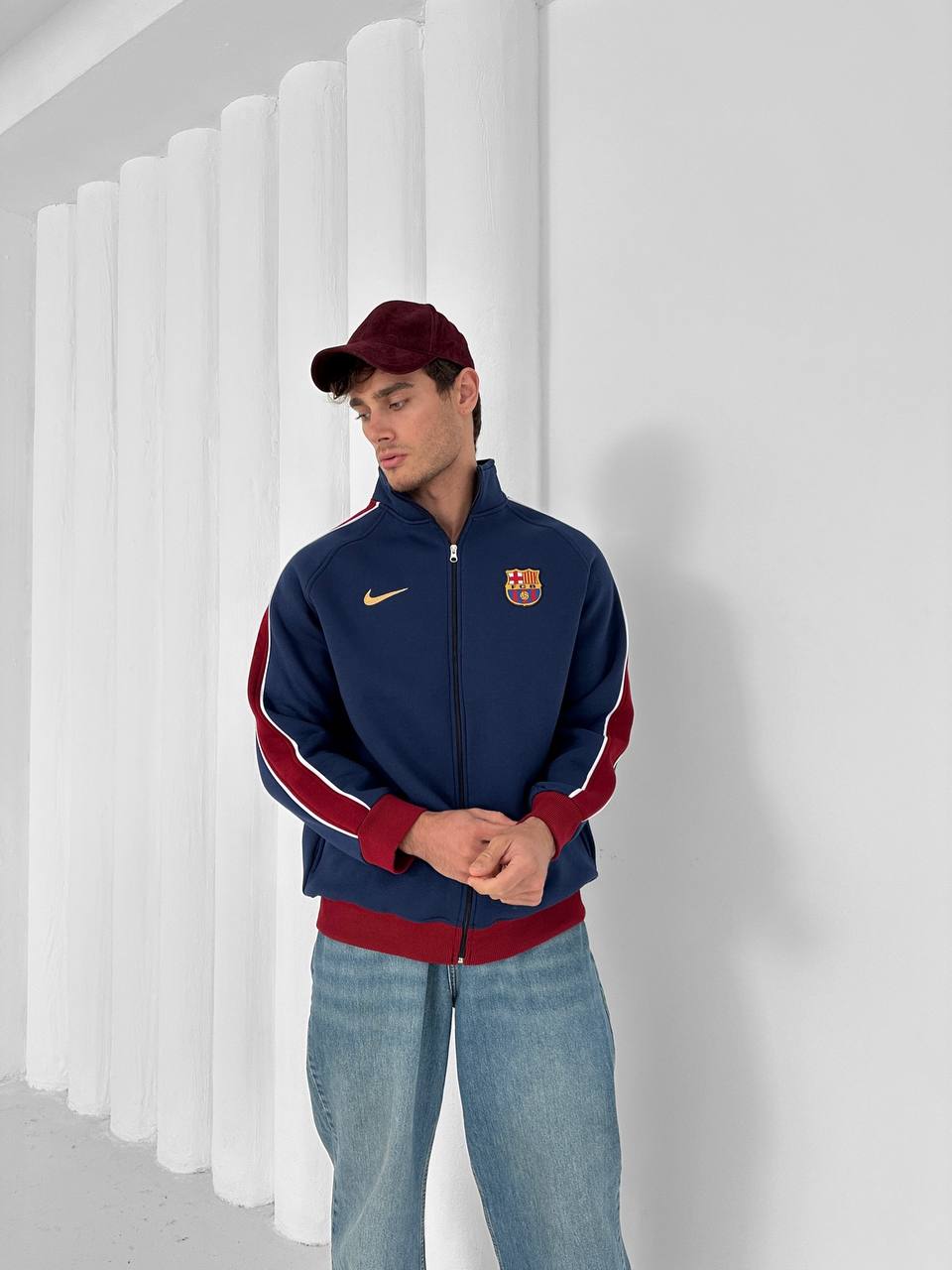 FC Barcelona Retro Zip-Up Track Jacket