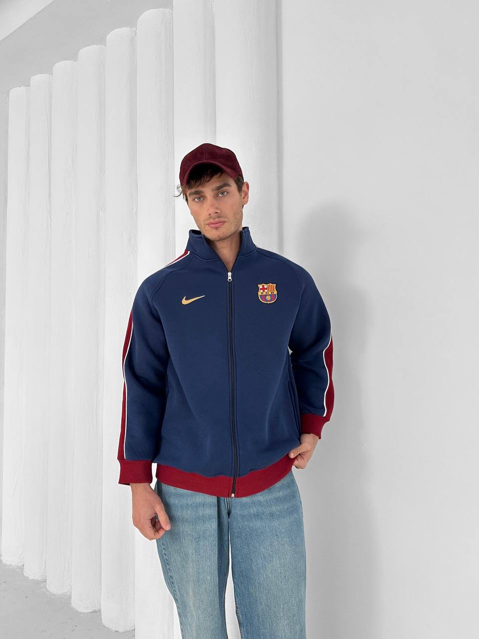 FC Barcelona Retro Zip-Up Track Jacket
