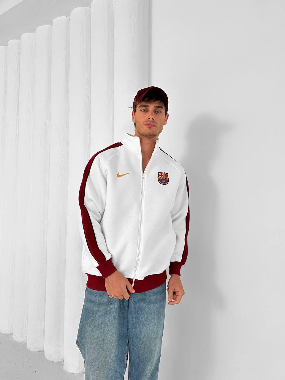 FC Barcelona Retro Zip-Up Track Jacket