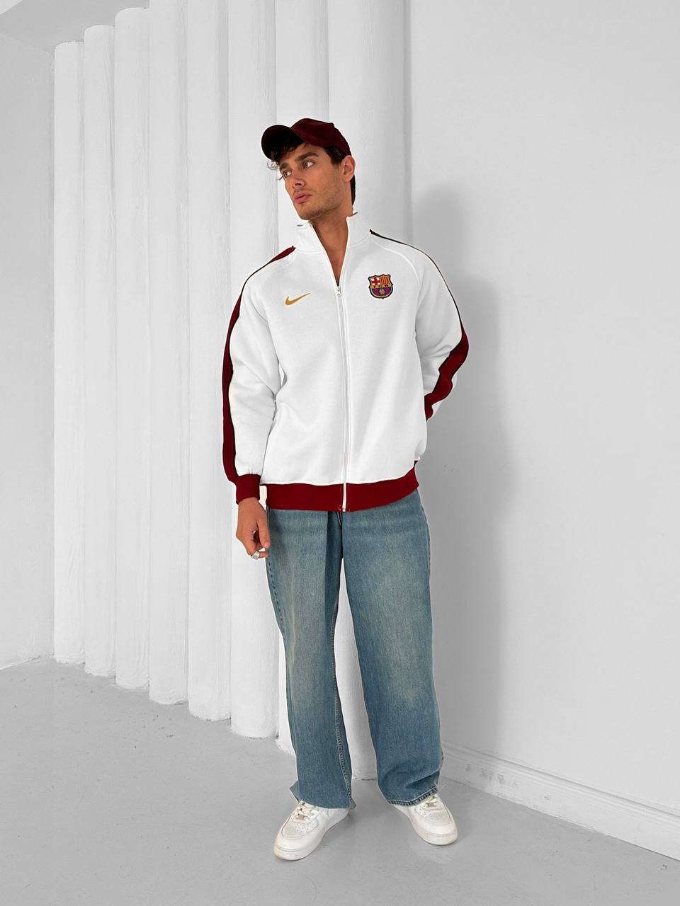 FC Barcelona Retro Zip-Up Track Jacket