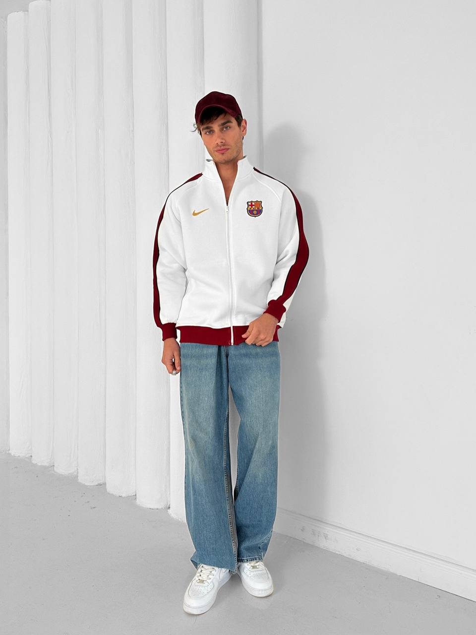 FC Barcelona Retro Zip-Up Track Jacket