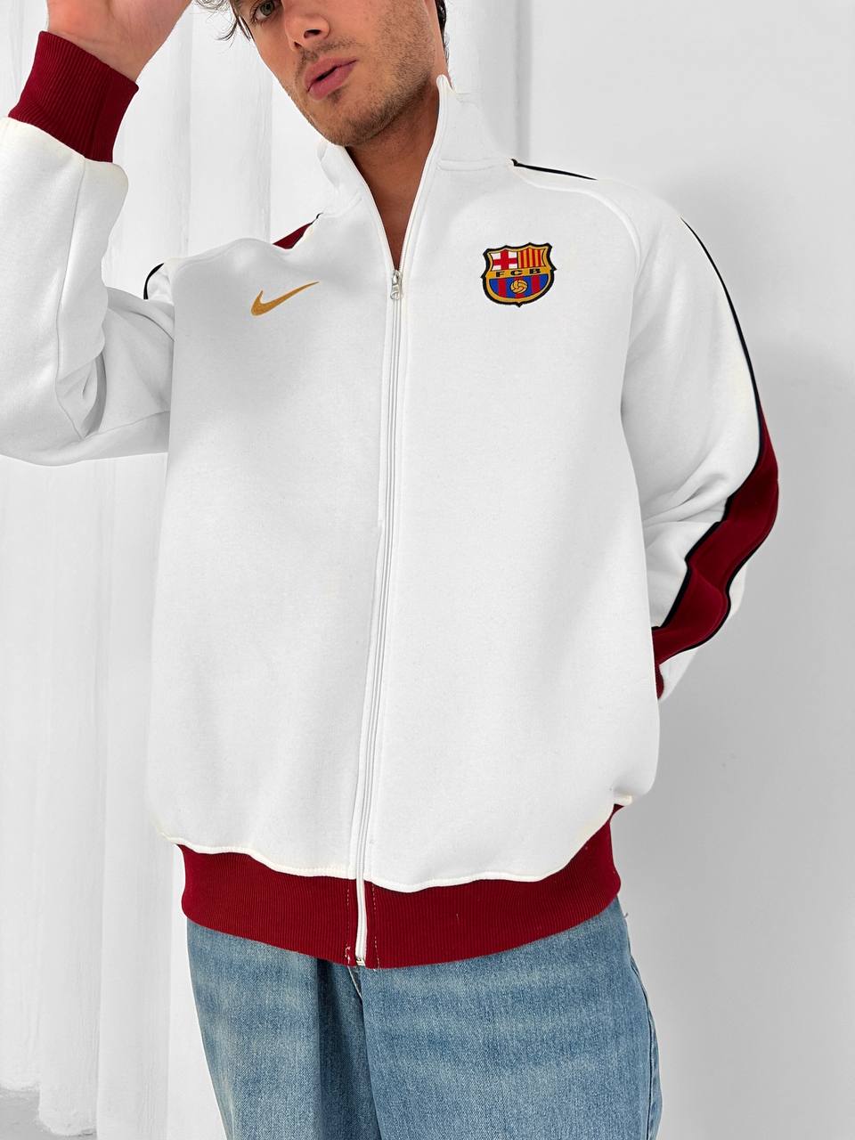 FC Barcelona Retro Zip-Up Track Jacket