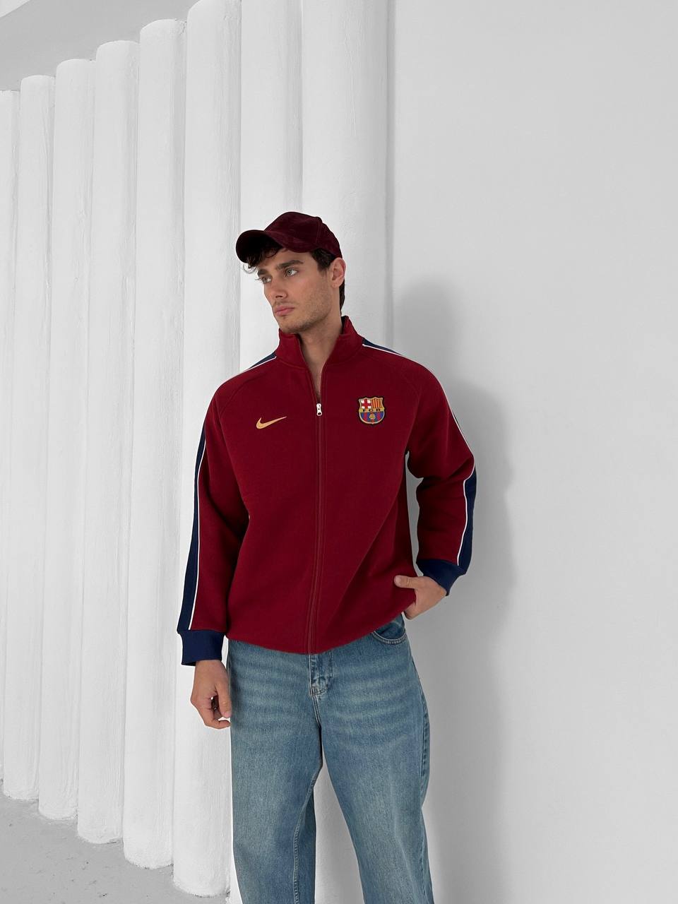 FC Barcelona Retro Zip-Up Track Jacket