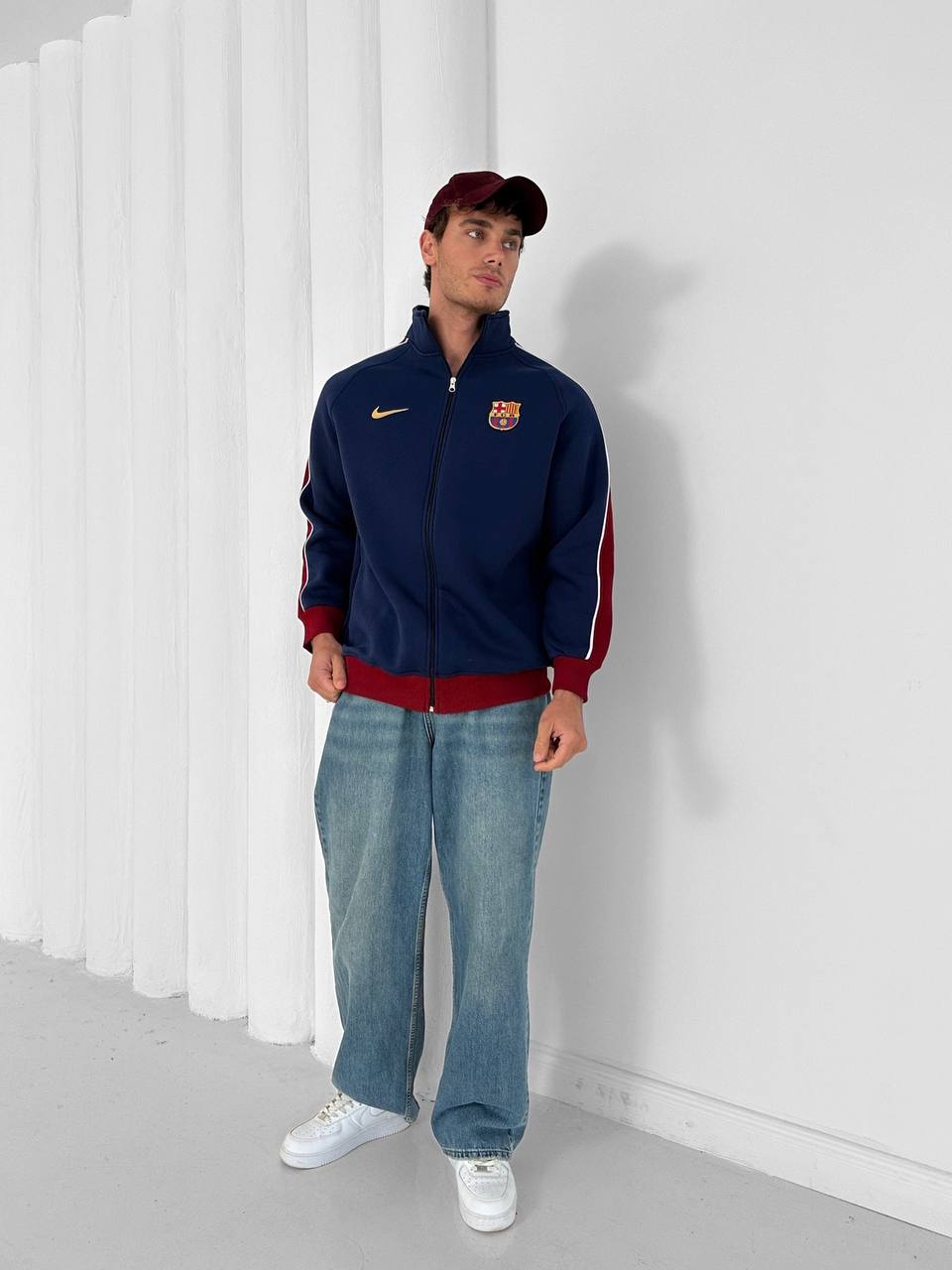 FC Barcelona Retro Zip-Up Track Jacket