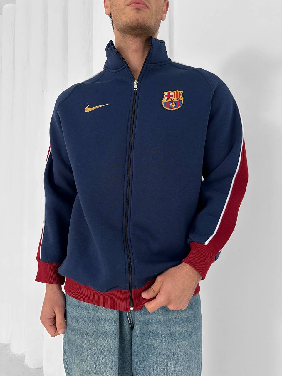 FC Barcelona Retro Zip-Up Track Jacket