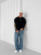 Retro Piped Crewneck Sweatshirt