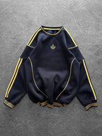 Retro Piped Crewneck Sweatshirt