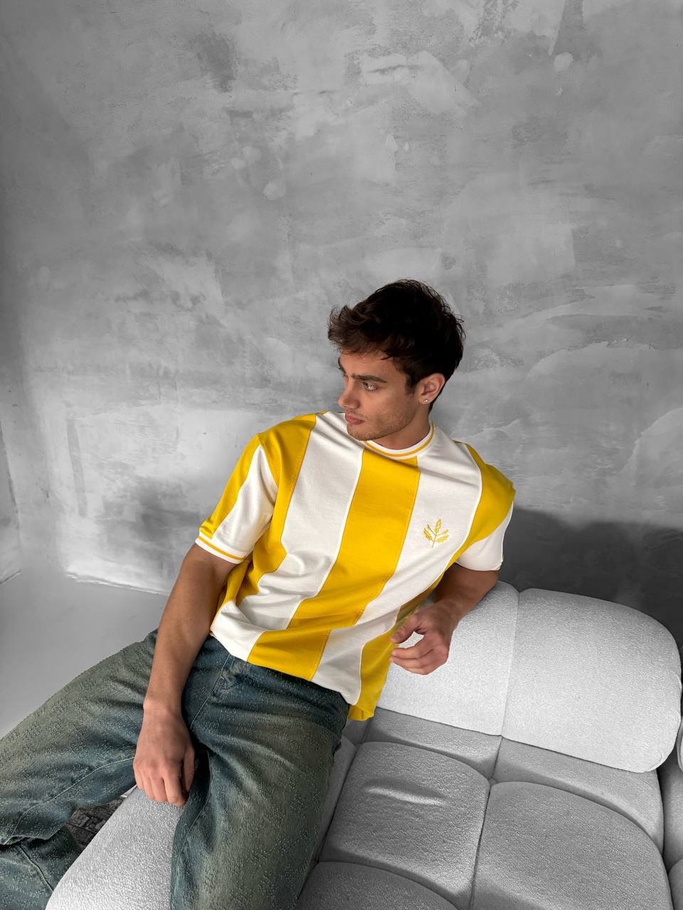 Ribbed Sleeve Unisex Fan T-Shirt