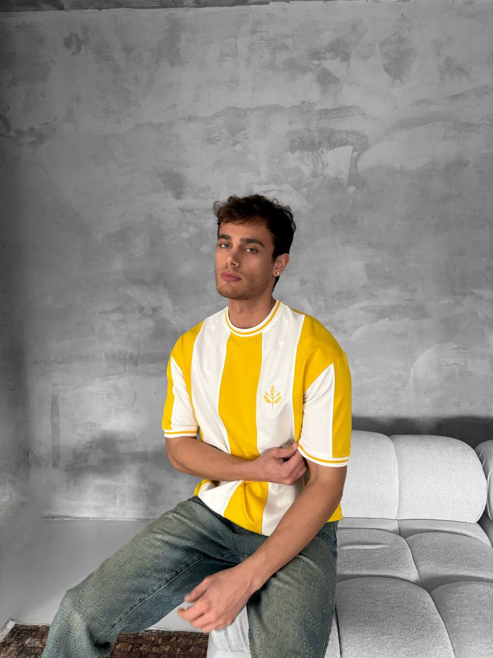 Ribbed Sleeve Unisex Fan T-Shirt