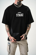 Men's Oversize 'STARZ / 22' Graphic T-Shirt - Streetwear Star Print Tee