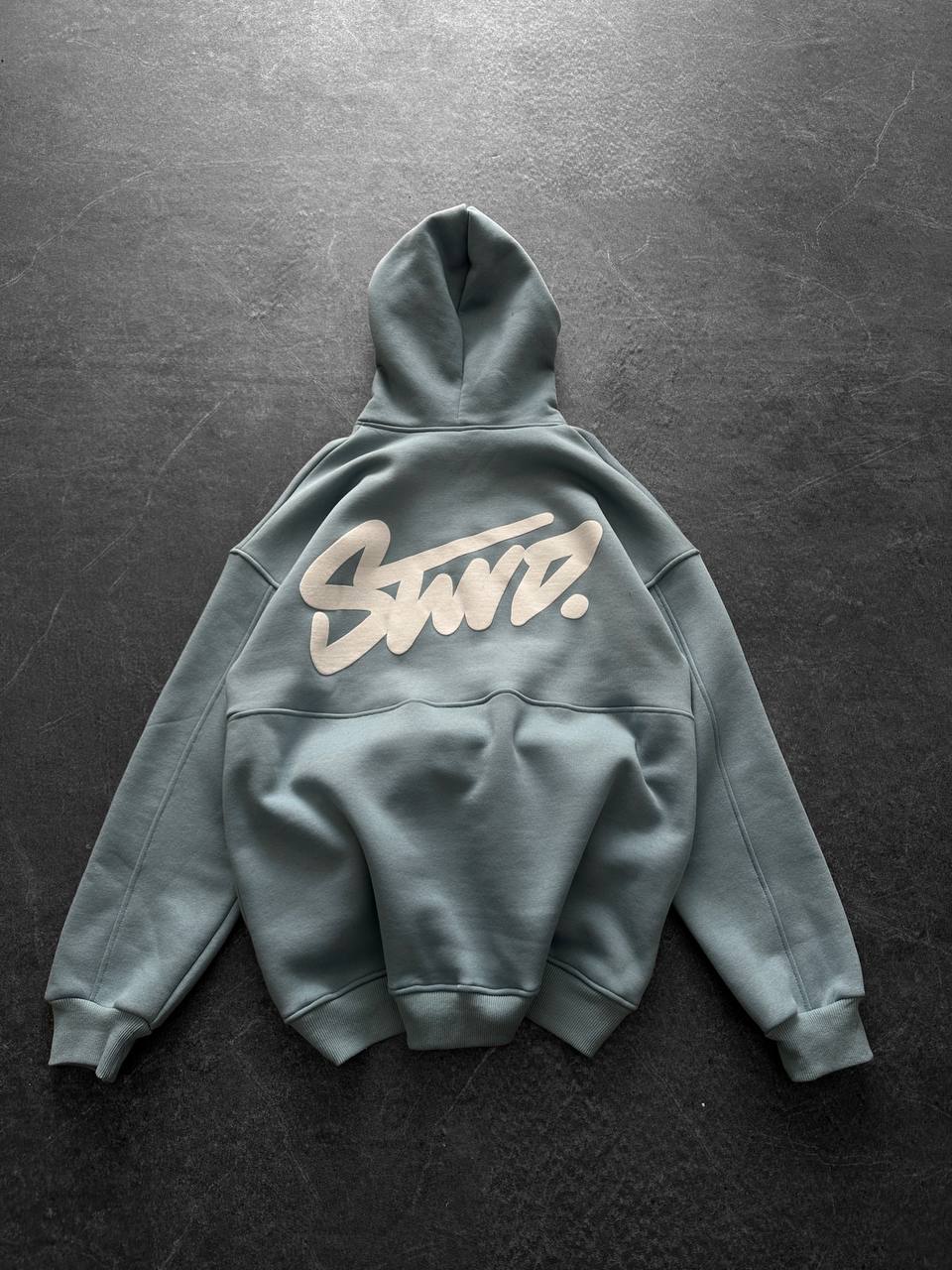 "STWD" Graffiti Logo Hoodie – Oversized Streetwear Pullover