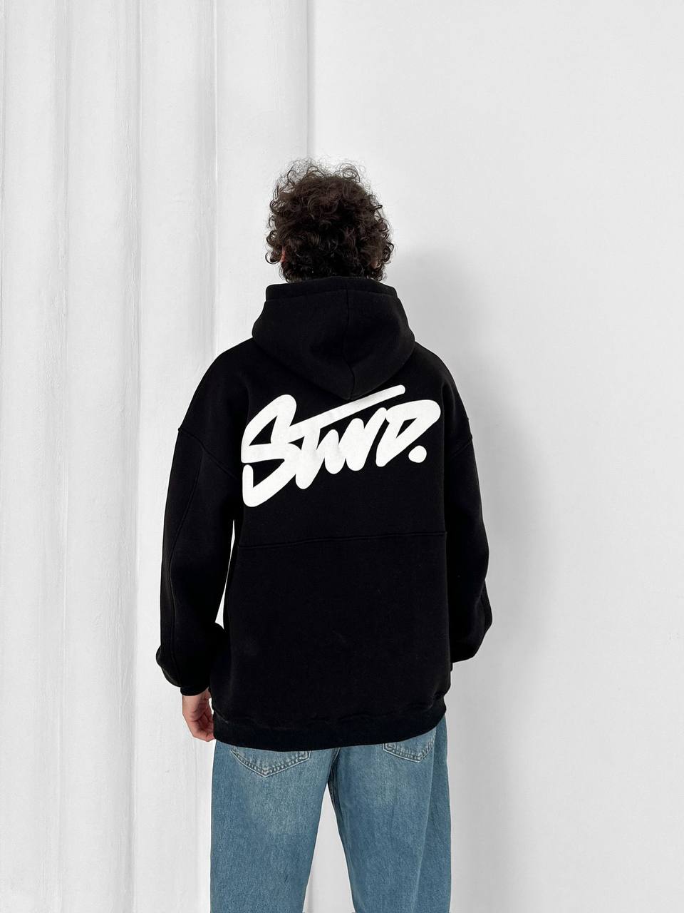 "STWD" Graffiti Logo Hoodie – Oversized Streetwear Pullover
