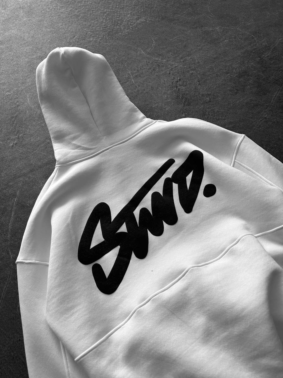 "STWD" Graffiti Logo Hoodie – Oversized Streetwear Pullover