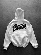 "STWD" Graffiti Logo Hoodie – Oversized Streetwear Pullover