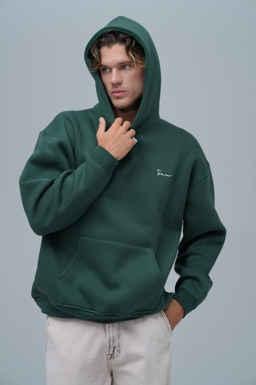 "Saw" Tapestry Appliqué Hoodie.