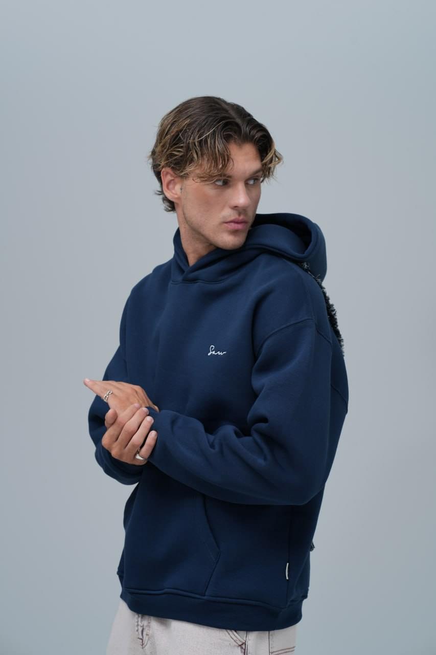 "Saw" Tapestry Appliqué Hoodie.