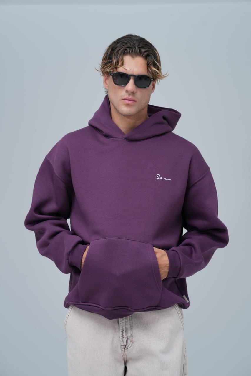 "Saw" Tapestry Appliqué Hoodie.