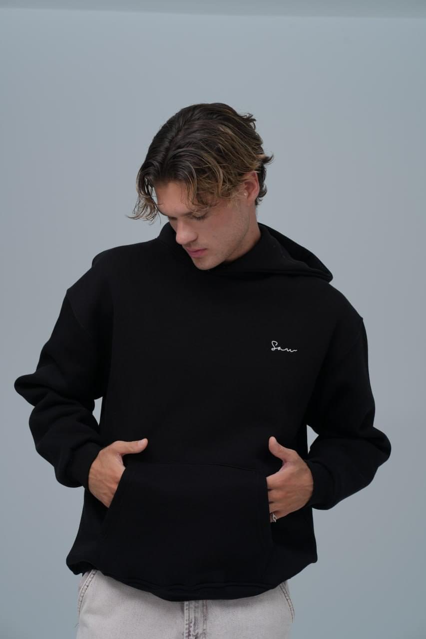 "Saw" Tapestry Appliqué Hoodie.