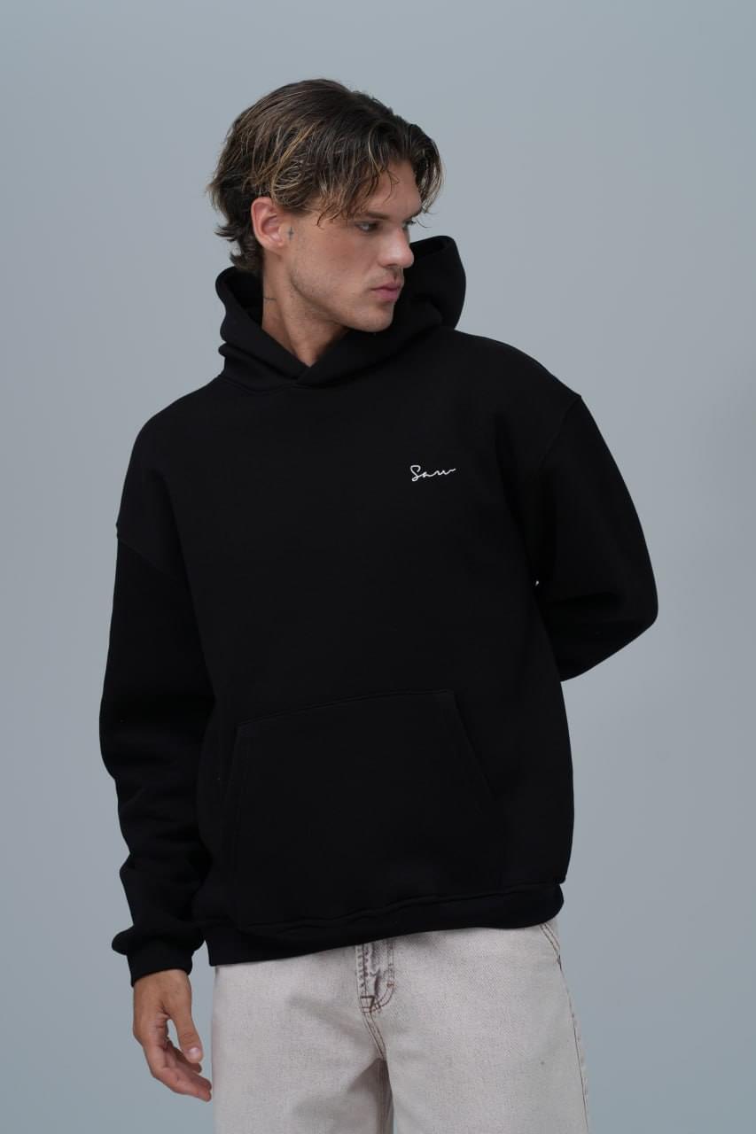 "Saw" Tapestry Appliqué Hoodie.