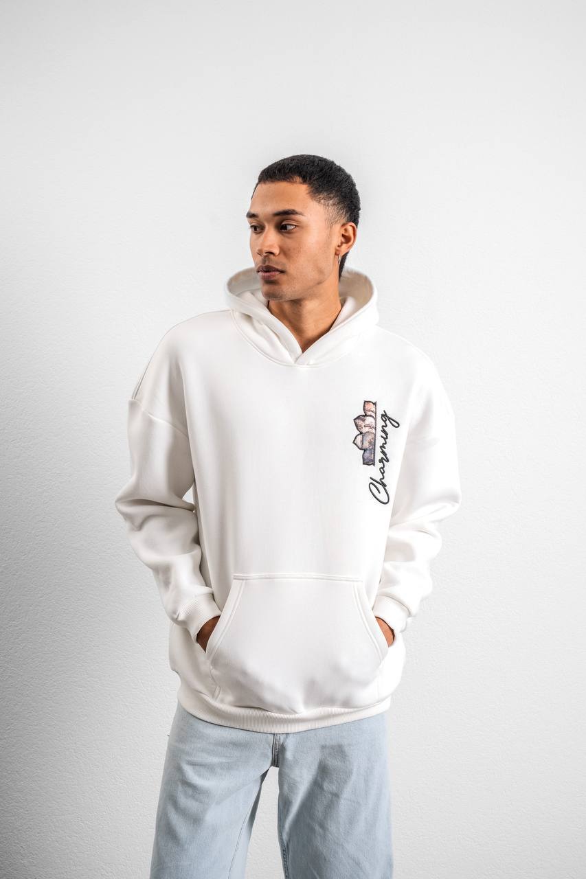 Street Style Oversize Hoodie – Unisex Hoodie with Artistic Baroque Print