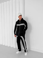 Structured Stripe Tracksuit Set