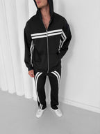 Structured Stripe Tracksuit Set