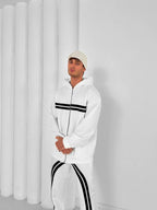 Structured Stripe Tracksuit Set