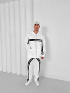 Structured Stripe Tracksuit Set