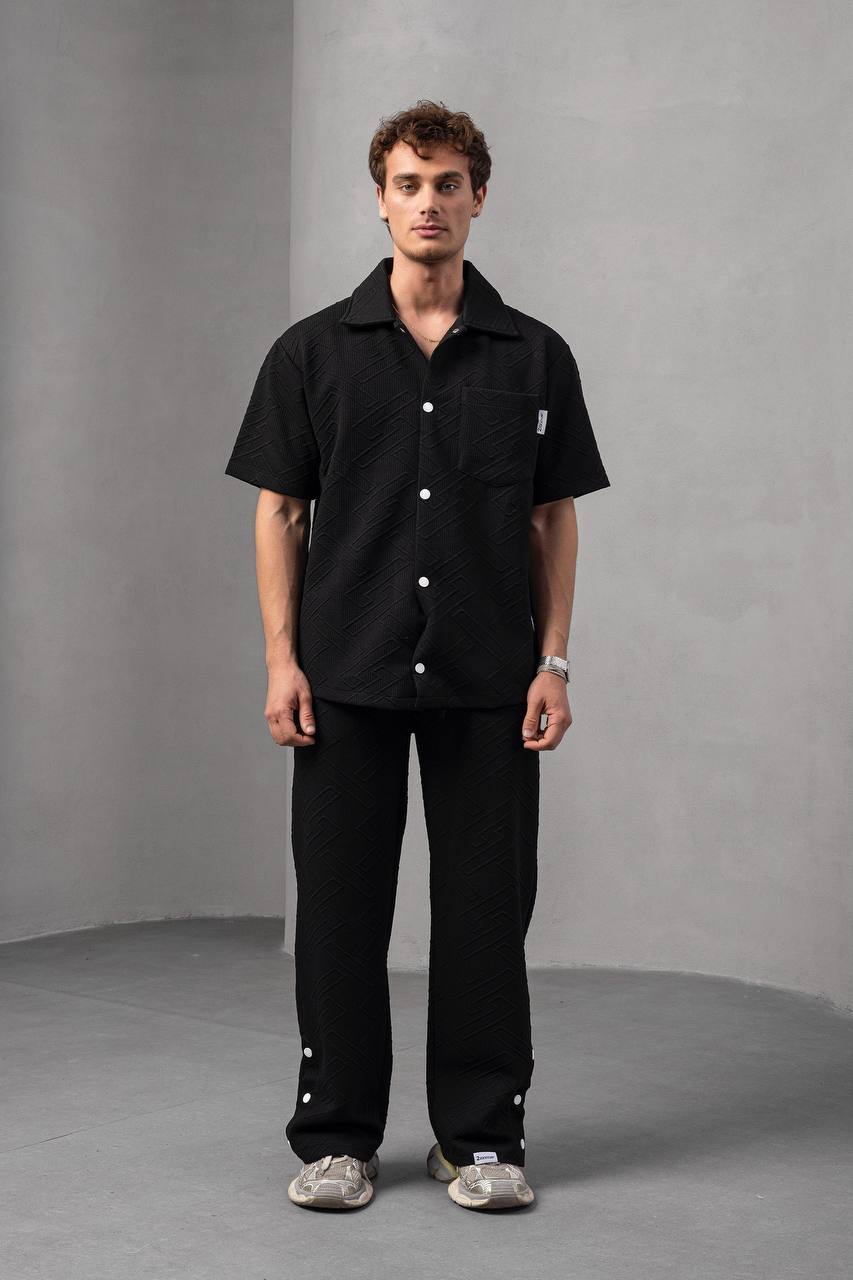 Textured Geometric Shirt