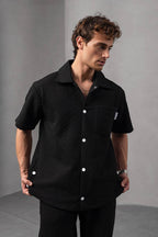 Textured Geometric Shirt