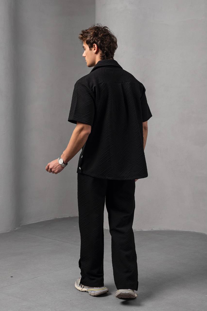 Textured Geometric Shirt