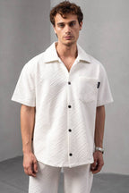 Textured Geometric Shirt