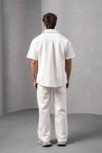 Textured Geometric Shirt