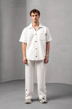 Textured Geometric Shirt