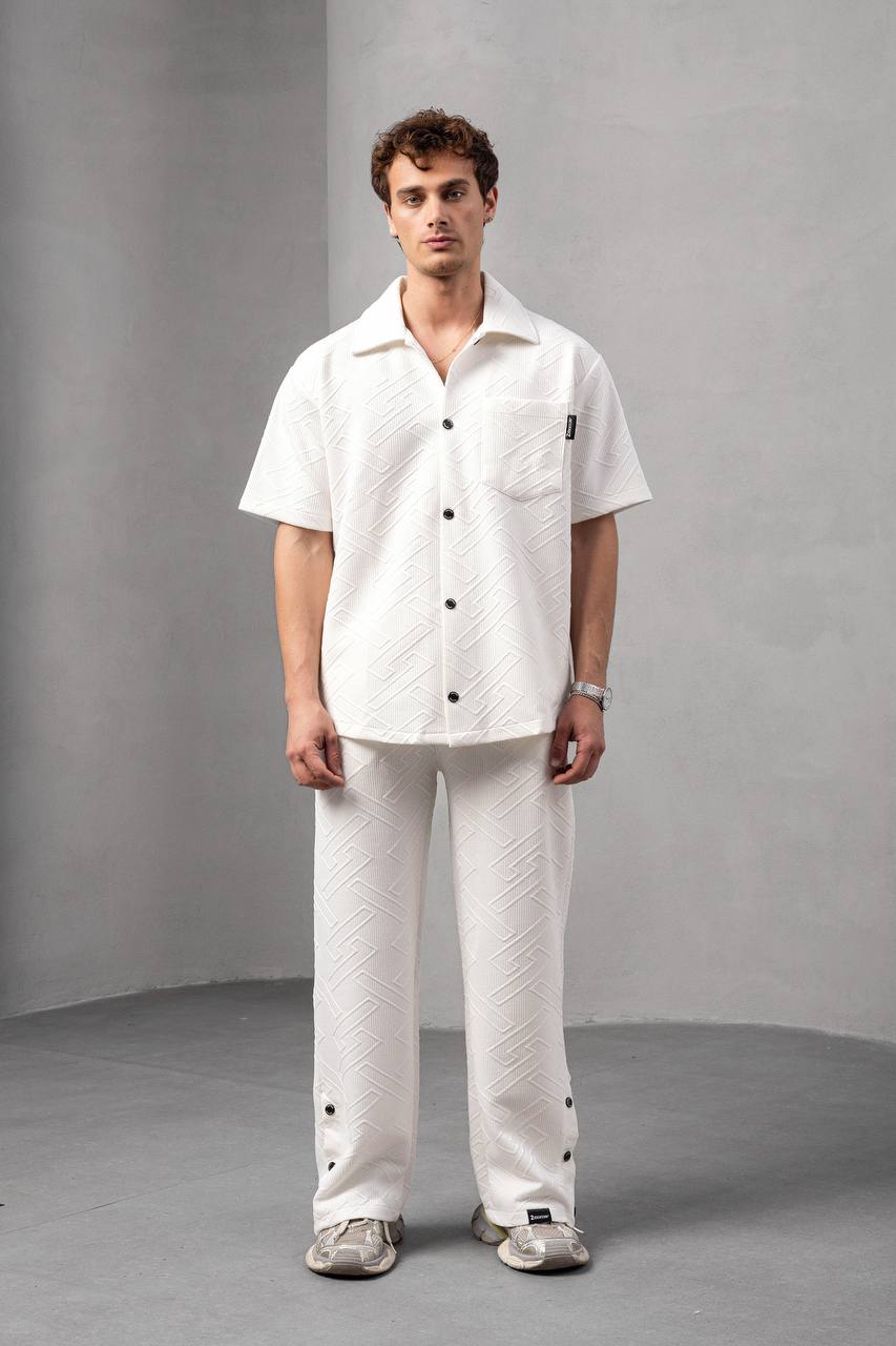 Textured Geometric Shirt