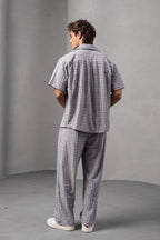 Textured Square Pattern Co-ord Set