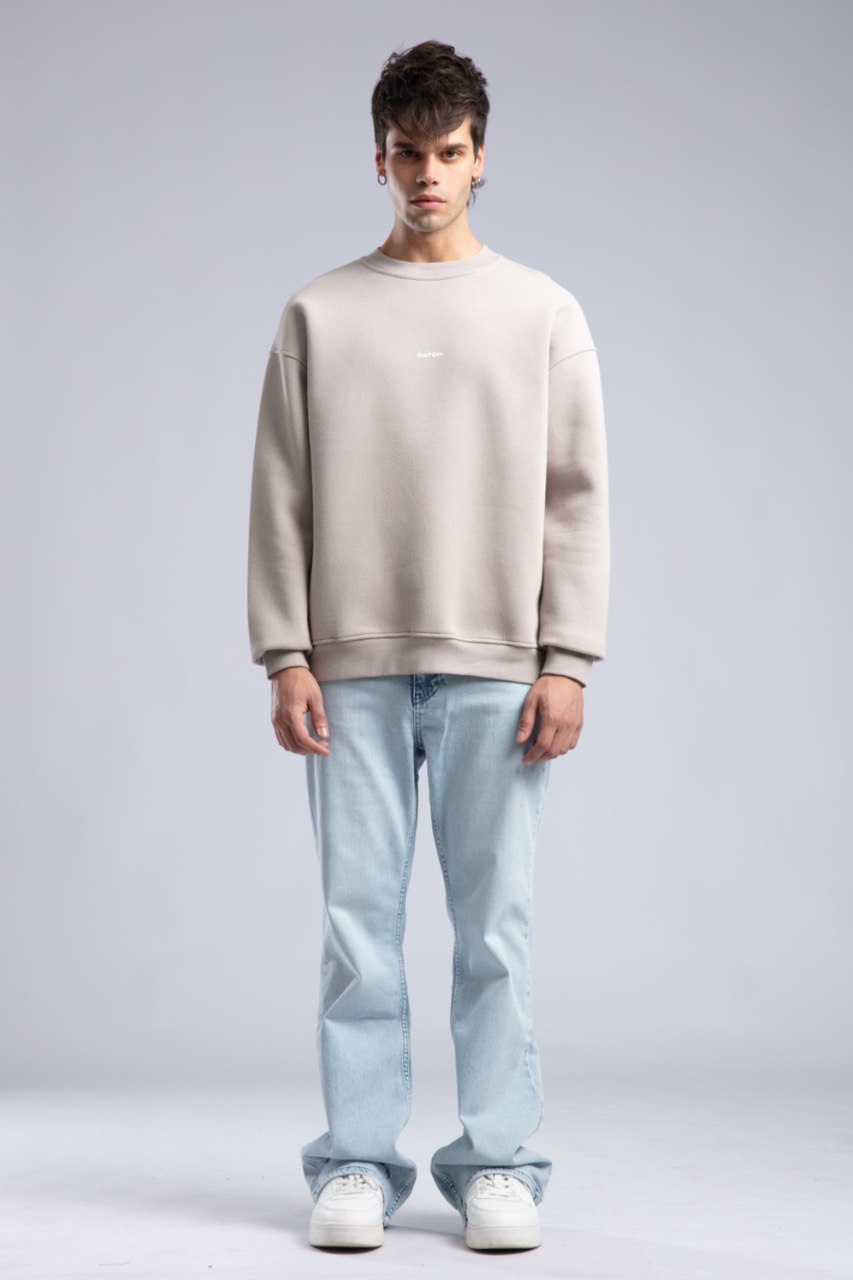 CATCH Oversized Unisex Sweatshirt – Minimal Streetwear Studio Collection