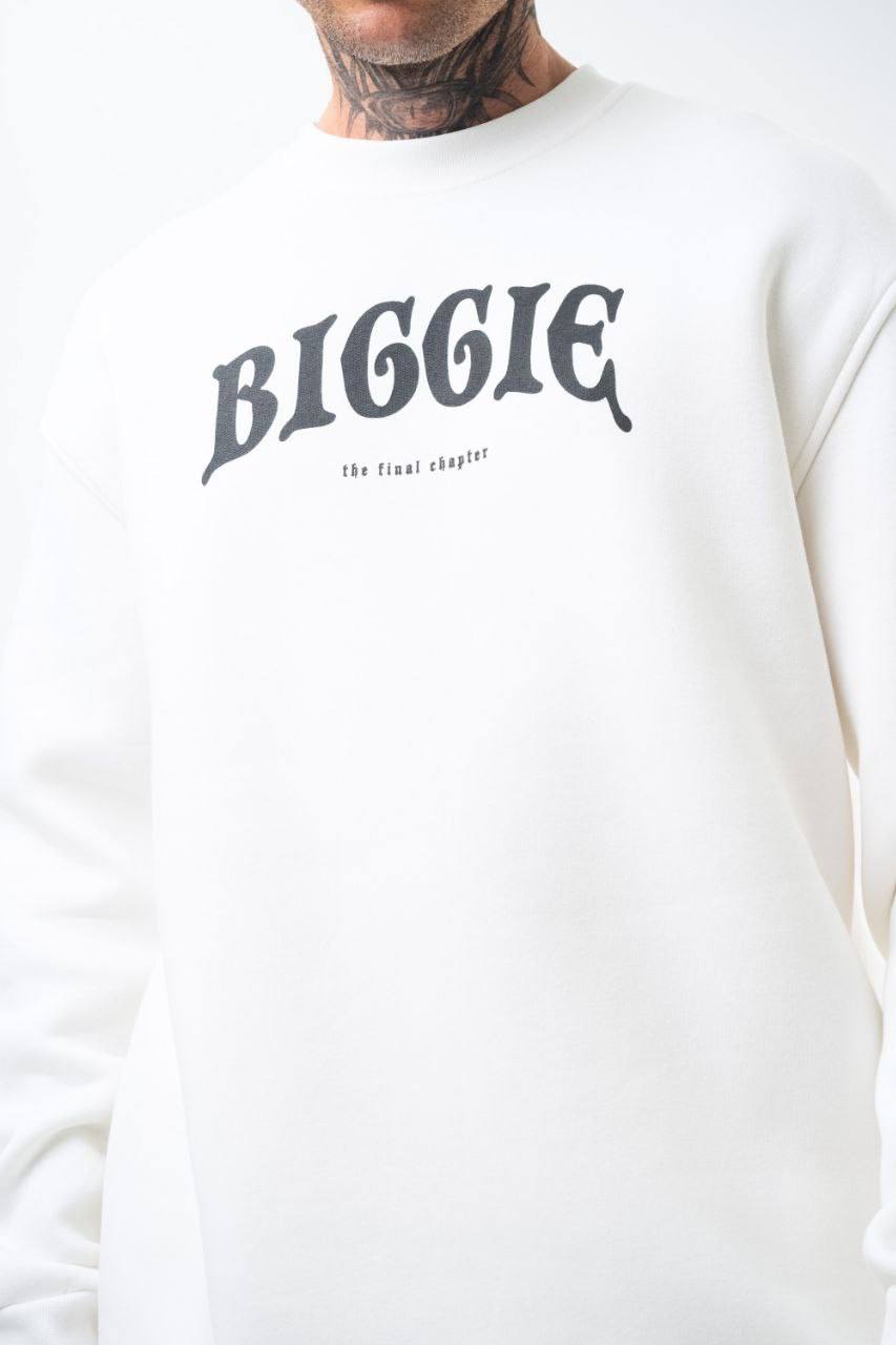 BIGGIE Oversized Sweatshirt – 90s Hip-Hop Legend Tribute Streetwear