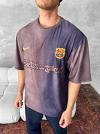 Travis Scott Cactus Jack FC Barcelona Distressed T-Shirt