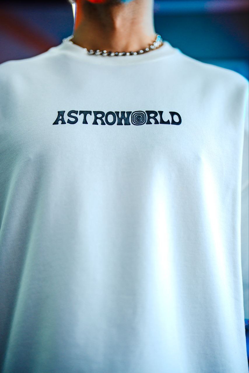 Travis Scott x Virgil Abloh Inspired "ASTRONOR" Oversized Graphic Tee