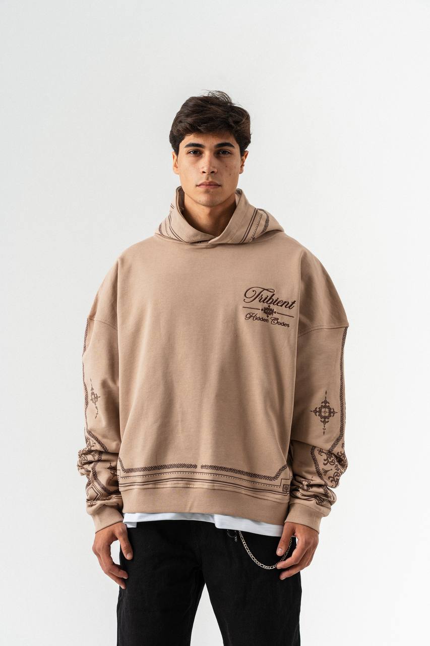 Tribient Hidden Codes Embroidered Hoodie – Unisex Streetwear
