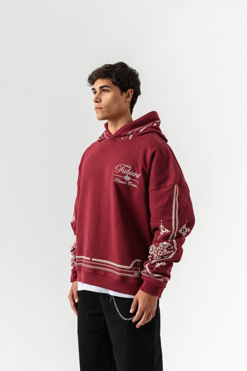 Tribient Hidden Codes Embroidered Hoodie – Unisex Streetwear