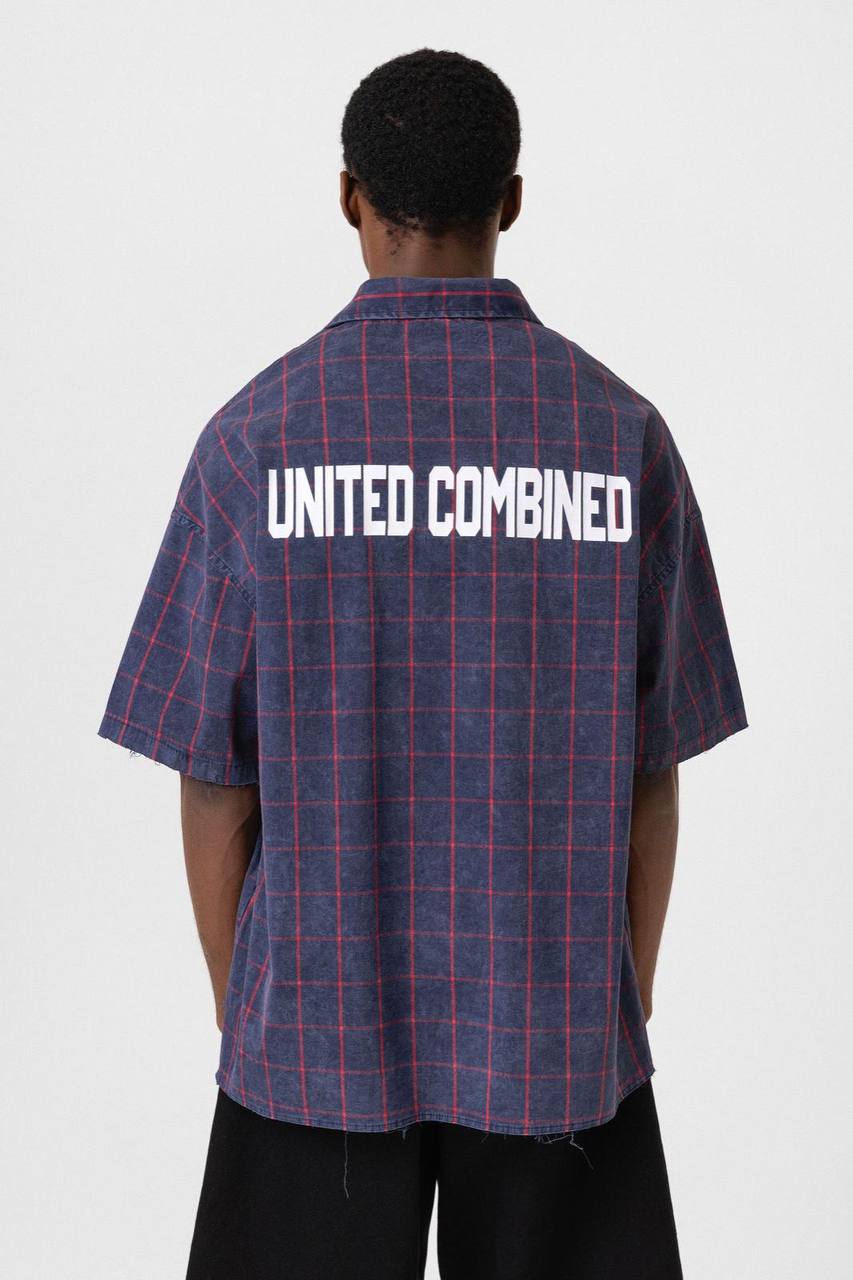 UNITED COMBINED Front Graphic Tee - Unique Design T-Shirt - Casual Statement Top