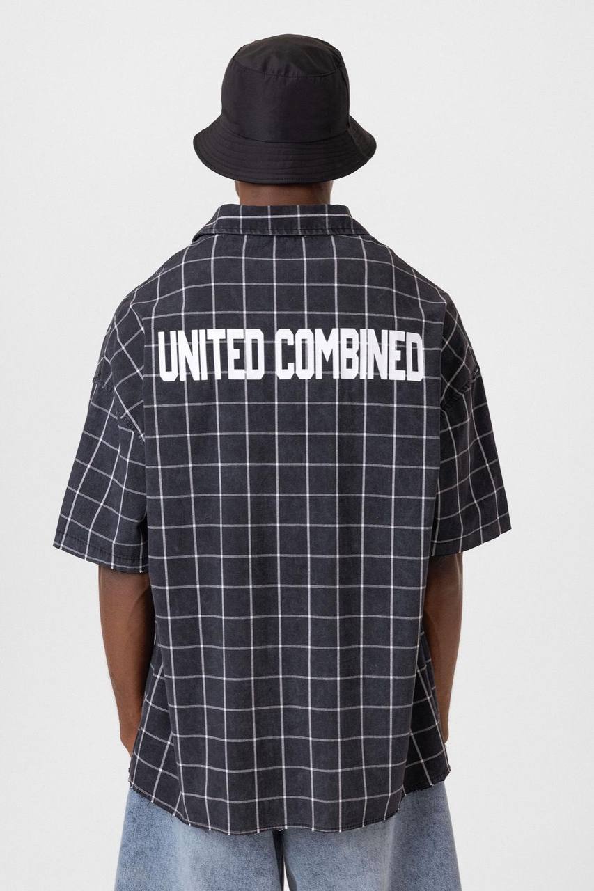 UNITED COMBINED Front Graphic Tee - Unique Design T-Shirt - Casual Statement Top