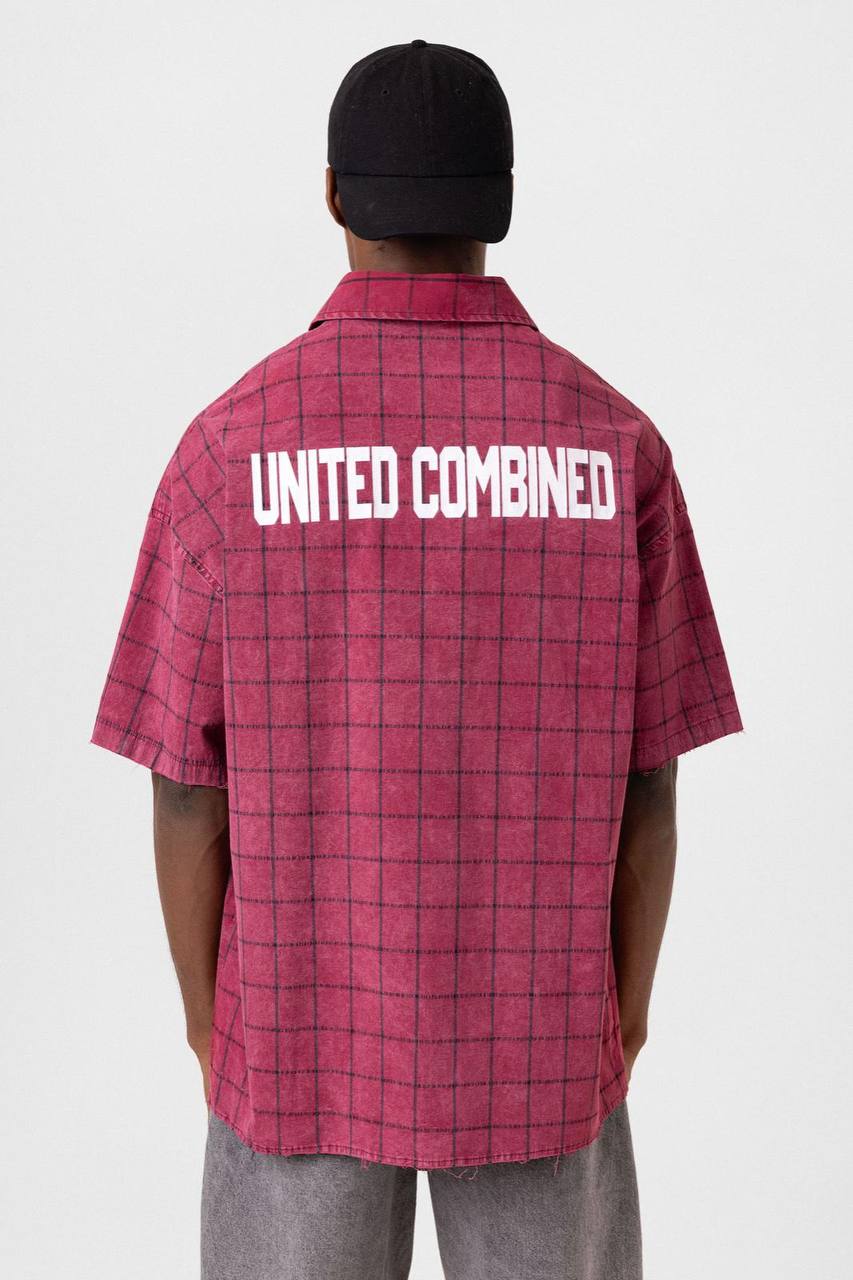 UNITED COMBINED Front Graphic Tee - Unique Design T-Shirt - Casual Statement Top