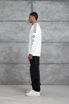 Unisex "98" Distressed Graphic Sweatshirt – Varsity Streetwear Pullover
