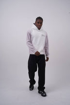 Unisex "Davis" Script Color Block Hoodie – Minimal Oversized Streetwear