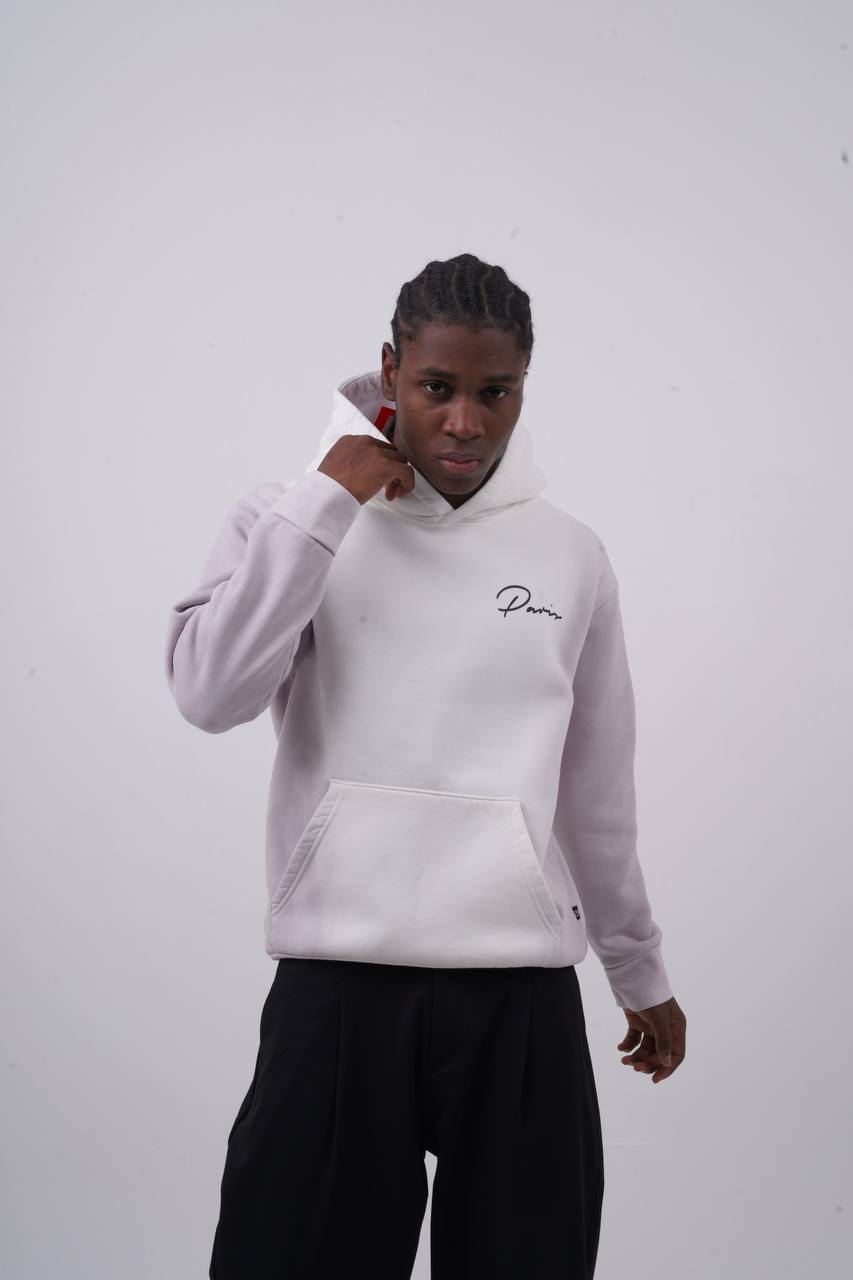 Unisex "Davis" Script Color Block Hoodie – Minimal Oversized Streetwear